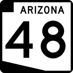 Straßenschild der Arizona State Route 48