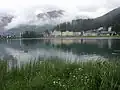 Blick über den Obersee zu Post und Bahnhof