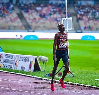 Boaz Kiprugut bei den Afrikameisterschaften 2024 in Douala