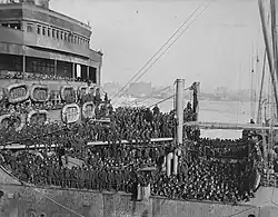 Leviathan, Truppentransport zurück in die USA