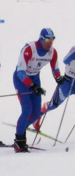 Artjom Schmurko beim Weltcuprennen in Lahti 2010