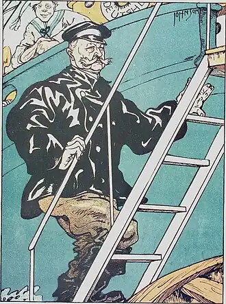 Der Lotse besteigt das Schiff von Arthur Johnson, 1925