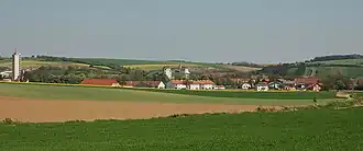 Blick auf Asparn von Westen