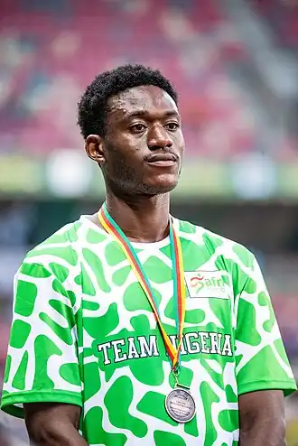 Samuel Ogazi bei den Afrikameisterschaften 2024 in Douala