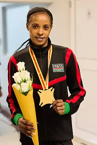 Beatrice Chepkoech bei den Afrikaspielen 2024 in Accra