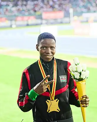 Janeth Chepngetich bei den Afrikaspielen 2024 in Accra