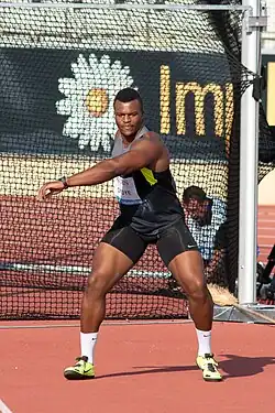 Der elftplatzierte Lawrence Okoye