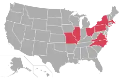 Ausdehnung der Atlantic 10 Conference