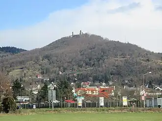 Auerberg von Auerbach aus gesehen.