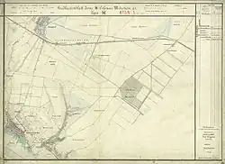 Die Schanze zwischen Parndorf und Neusiedl am See, am südlichen Ende der Tabor von Neusiedl