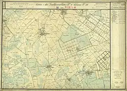 Ortskern (Mitte oben) und südliche Umgebung (Seewinkel)