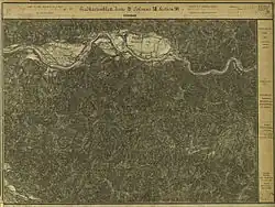Das Drautal südlich der Soboth mit der Mündung der Feistritz in die Drau