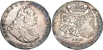 König August III. (Kurfürst Friedrich August II.), Speciesreichstaler 1752