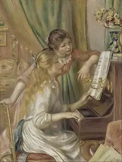 Halber Pferdeschwanz (Renoir: Mädchen am Klavier, 1892)