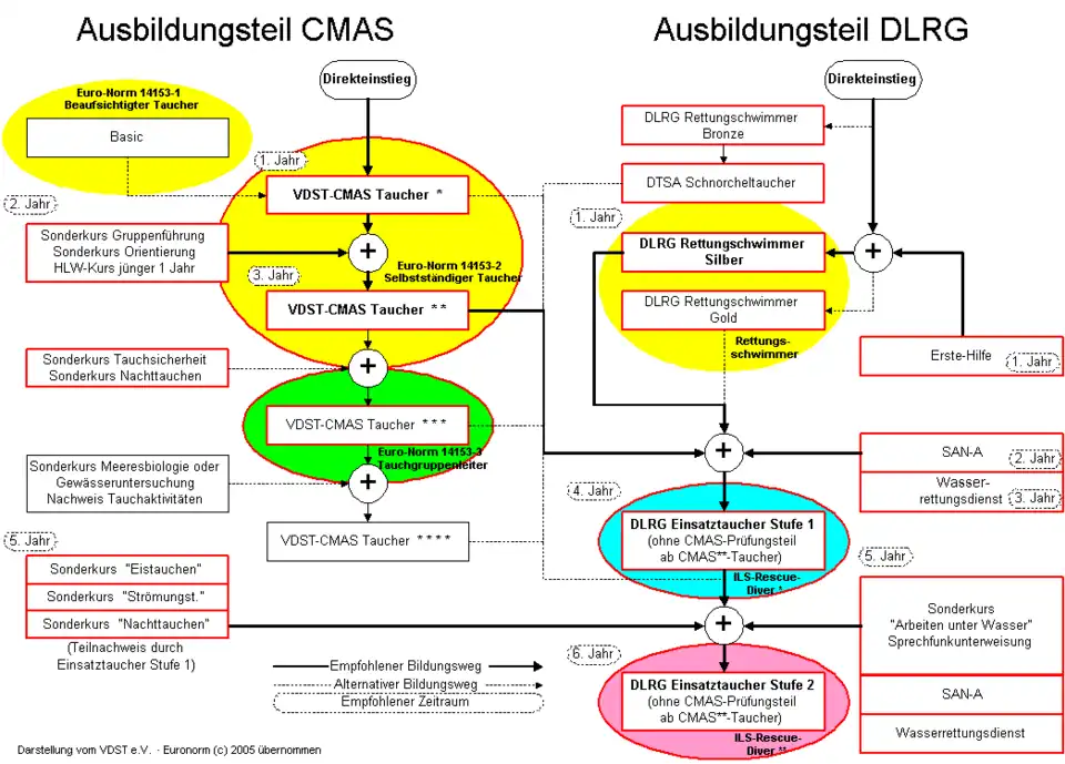 Ausbildungsweg der DLRG