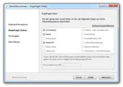 Bildschirmfoto der AusweisApp