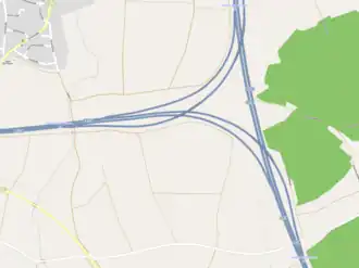 Übersichtskarte Autobahndreieck Bad Dürrheim