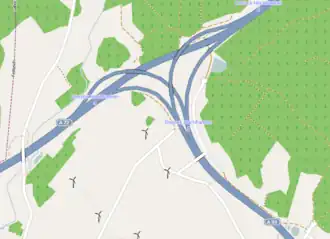 Übersichtskarte Autobahndreieck Hochfranken