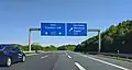 Autobahnbeginn am Dreieck Würzburg-West