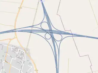 Übersichtskarte Autobahnkreuz Ulm/Elchingen