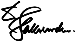 Unterschrift von Dieter Hallervorden