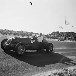 Tony Rolt 1948 in einem Alfa Romeo in Zandvoort