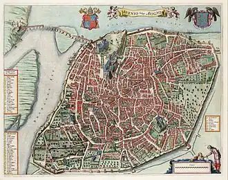 Karte von Avignon aus dem Atlas van Loon, 1647