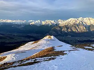 Axamer Kögele von Süden oberhalb