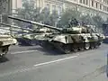 Kampfpanzer T-90 während einer Parade 2013 in Baku