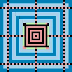 Lage der Referenzmarken bei großem Code