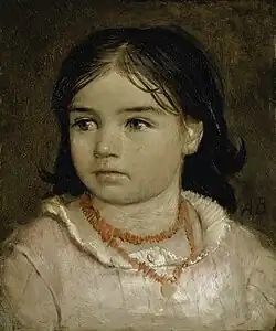 Arnold Böcklin, Bildnis der Tochter Lucia, 1864, Kunstmuseum Basel