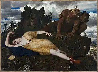 Schlafende Diana, von zwei Faunen belauscht, 1877, Museum Kunstpalast, Düsseldorf