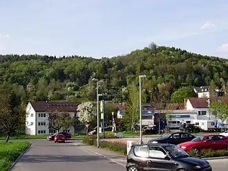 Blick auf Bürglischloss aus Gailingen