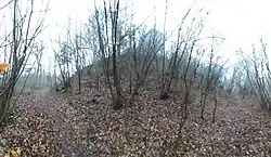 Das südliche Ende des Burgstalls zum Hochrhein hin