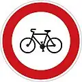 B-8 Fahrverbot für Fahrräder