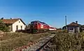 07 124 mit Personenzug in Dontschewo (2018)