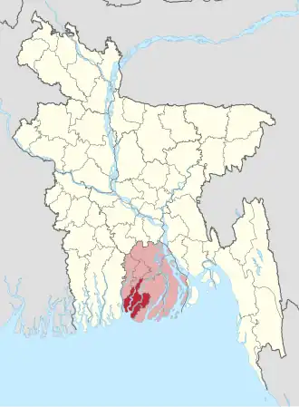 Distrikt Barguna in Bangladesch