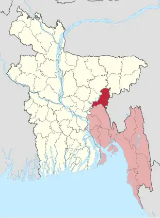 Distrikt Brahmanbaria in Bangladesch