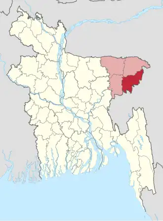 Distrikt Moulvibazar in Bangladesch