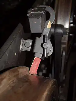 Die Filzspurkranzschmierung an einer (historischen) Achse der Ce 6/6 der BLS