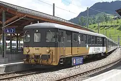 BLS BDt 50 63 82-33 940–941 für Be 4/4, umgebaut aus Bi Leichtstahl.