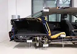 Kofferraum im Schnittmodell