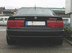 Alpina B12 5.0, Heckansicht