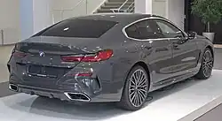 BMW M850i Gran Coupé (G16), Heckseitenansicht