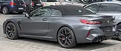 BMW M8 Competition Cabriolet, Facelift, Heckseitenansicht