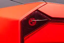 Rückleuchte mit BMW-Logo