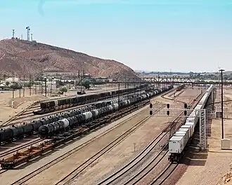 Ostseite des Rangierbahnhofs 2012 (Blick nach Westen)