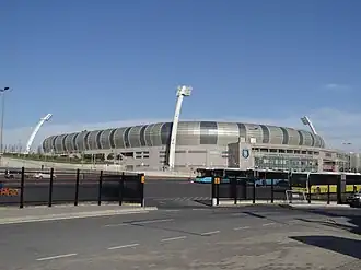 Außenansicht des Başakşehir Fatih Terim Stadı im Dezember 2017