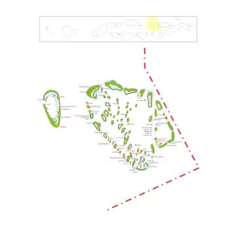 Karte des Verwaltungsatolls Baa, im Süden Goidhoo