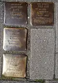 Stolpersteine für die Familie Levy an der Linzer Straße